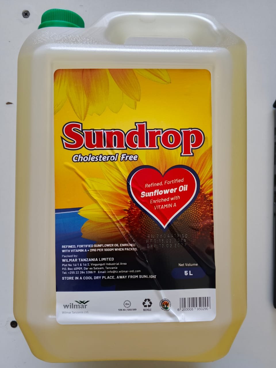 SUNDROP MAFUTA KUPIKIA LT5